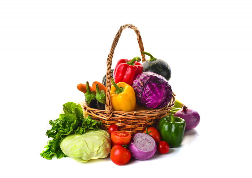 Verduras para comer na dieta 3 basket full vegetables