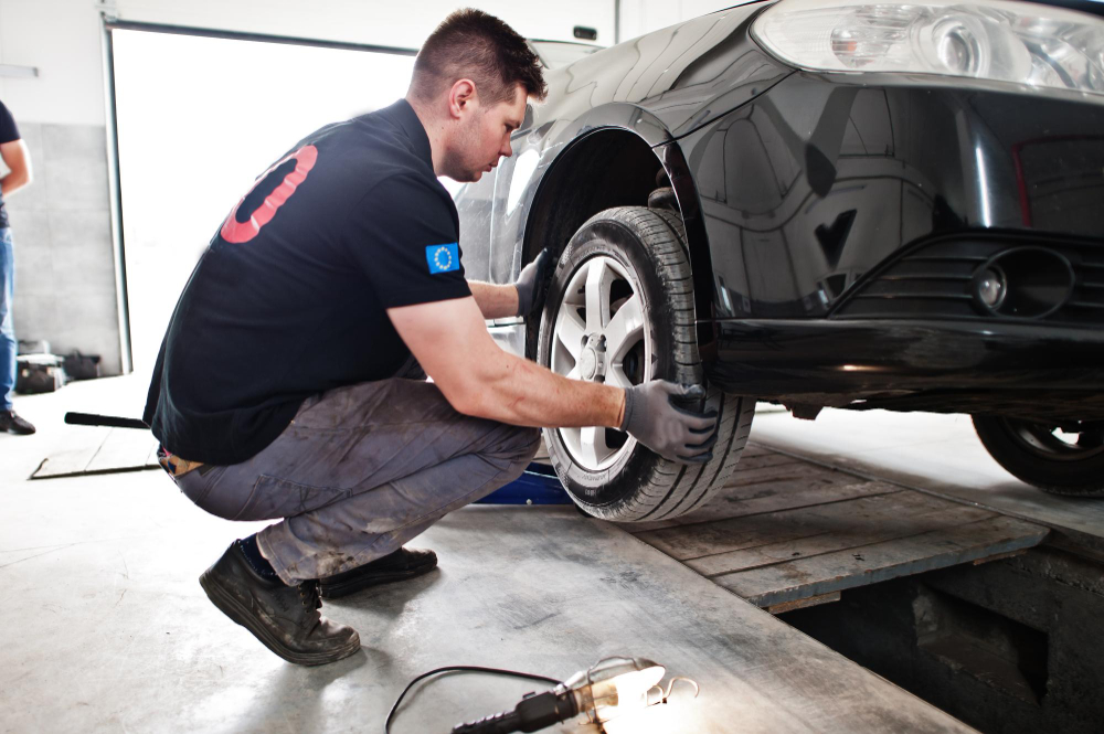 manutenção de pneus de carro